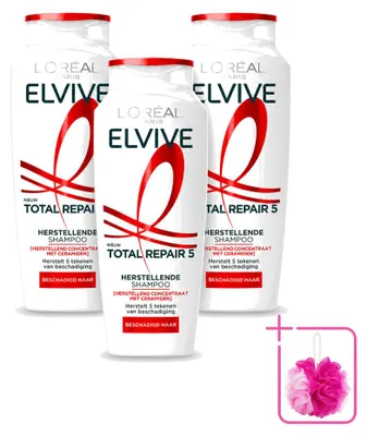 Produktbild von 3 x L'Oréal Paris Elvive Total Repair 5 Shampoo - 250 ml - Sparpackung - 3 Stücke