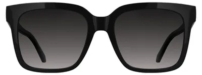 Zdjęcie produktu dla Okulary przeciwsłoneczne damskie Calvin Klein Jeans CKJ25624S - czarne, z gradientowymi, dymnymi soczewkami