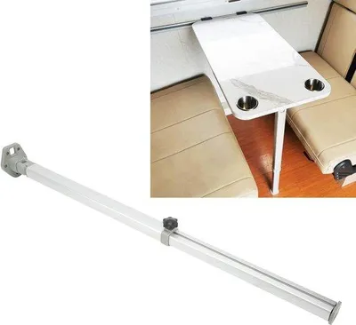 Produktbild von Klappbarer Tischfuß robust teleskopisch 560-930mm Edelstahl