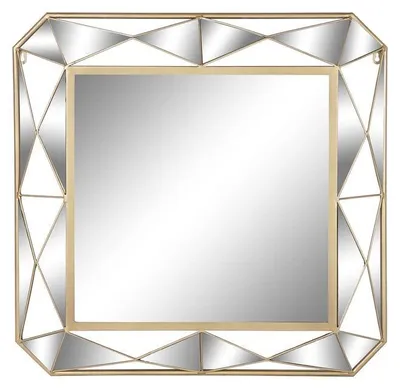 Wandspiegel Gold Metall 70 x 5,5 x 70 cm