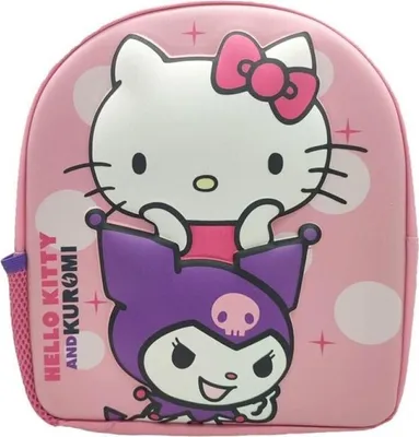 Obrázek produktu pro 3D batoh, velikost 30 cm, design Hello Kitty & Kuromi
