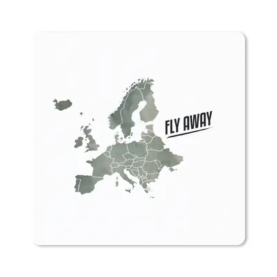 Produktbild von MuchoWow® Mauspad Mousepad Karte - Europa - Aquarell - Briefe 30x30 cm - Mousepads - Maus Mat - Pad - Mausunterlage - Gaming