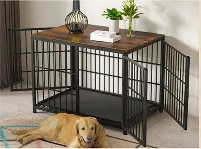 Produktbild von Famanu Hundebank - Holz - Größe L - Möbel - Schwarz