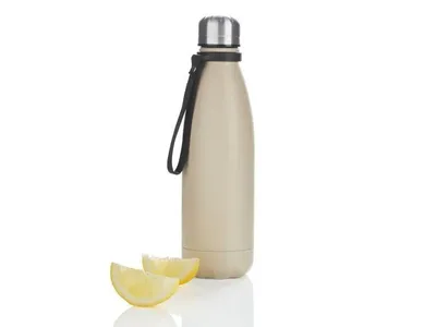 Produktbild von Isolierflasche aus Edelstahl, mit Schlaufe, 500 ml