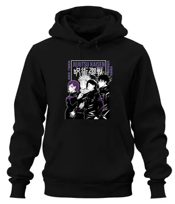 Imagen del producto de Jujutsu Kaisen: Manga, Anime, Estética, Personajes, Sudadera con capucha uni, color , talla XXL