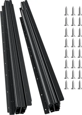 Zdjęcie produktu dla Wytrzymałe prowadnice podłogowe do szuflad 1000 mm - Prowadnice do szafek o nośności 117 kg - Wytrzymałe prowadnice meblowe do kuchni i biura