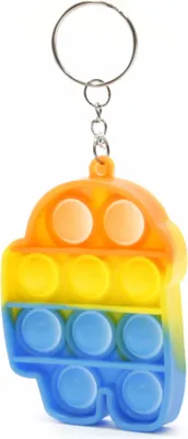 Produktbild von Simple Dimple Fidget Toy Schlüsselanhänger - Kompaktes Anti-Stress Spielzeug für Unterwegs