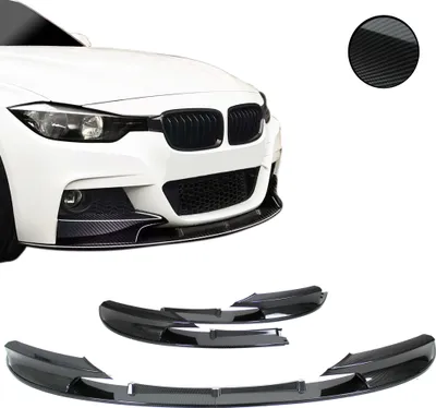 Immagine prodotto di Spoiler anteriore spoiler labbro paraurti in carbonio 2 pezzi per BMW Serie 3 F30 F31