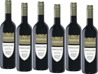 Produktbild von Turmfalke Dornfelder QbA Rotwein trocken Qualitätswein 750ml 6er Pack