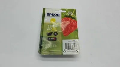 Produktbild von Epson Strawberry Singlepack Yellow 29XL Claria Home Ink, Hohe (XL-) Ausbeute, Gelb, Tinte auf Pigmentbasis, 6,4 ml, 1 Stück(e), 450 Seiten