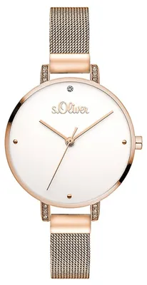 Produktbild von s.Oliver Damen Uhr Armbanduhr Edelstahl SO-3552-MQ