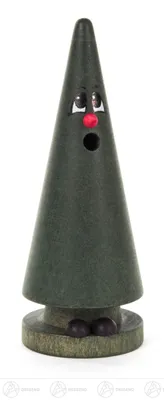 Produktbild von Crottendorfer - Räucherfigur Ziegenbein Tina Tanne (Grün) -  Größe ca. 13cm, für Räucherkerzen Größe M (Standard) - 2059