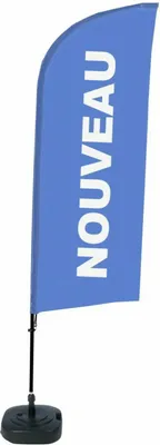 Produktbild von Showdown Displays Beachflag Alu Wind Komplett-Set Neu Blau Französisch