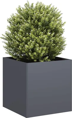 Produktbild von Möbel Pflanzkübel Anthrazit 40x40x40 cm Kaltgewalzter Stahl - Beete 860663