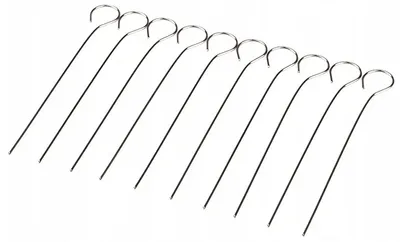 Produktbild von Rouladennadeln 10St.Metallspieße Fleischspieße 11 cm Rouladenhalter