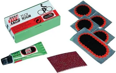 Produktbild von REMA TIP TOP TT01 Tour bike repair kit - 6 záplat, vulkanizačná kvapalina, brúsna handrička, rýchla oprava bez čakania