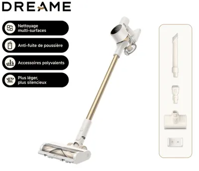Image de Dreame R10 Aspirateur-balai 2-en-1 Batterie sans sac 350 W Blanc 2.5 Ah
