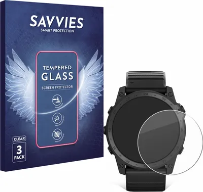 Produktbild von 3x Savvies Schutzglas für Garmin Tactix 7 Pro Ballistics Displayschutz 9H Glas klar transparent
