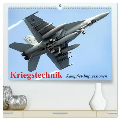 Produktbild von Kriegstechnik. Kampfjet-Impressionen (hochwertiger Premium Wandkalender 2027 DIN A2 quer), Kunstdruck in Hochglanz