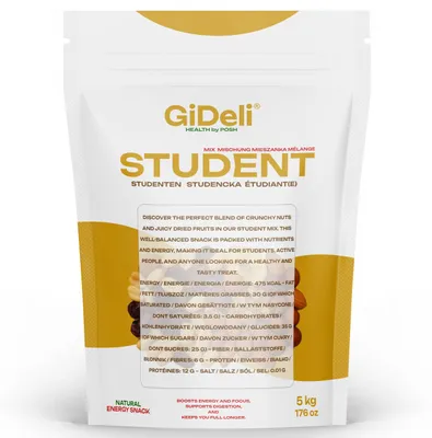 Produktbild von Studentenfutter 5kg Nuss-Frucht-Mix ungesalzen Cranberries Bananenchips GiDeli