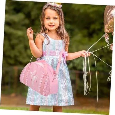 Produktbild von Balletttasche für Mädchen Tanztasche als Schultertasche für Ballettunterricht und Fitnessstudio mit Ausreichend Stauraum für Kleidung und Schuhe