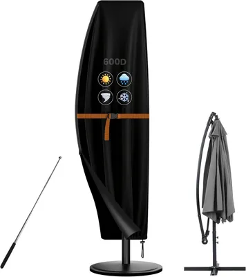 Obrázek produktu pro Obal na slunečník, rozměry 265x70 cm, materiál 600D, voděodolný, určený pro venkovní použití