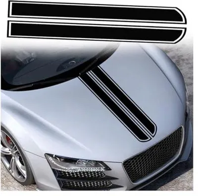 Produktbild von Autodekaleerstickers für Motorhaube und Stoßfänger - Sportliche Dekoration für Autos