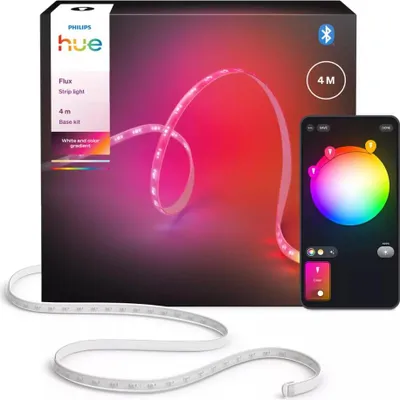Immagine prodotto di Philips Hue Flux LED Strip - 4m - Chromasync - Intense colored and natural white lighting - 1200 lumens