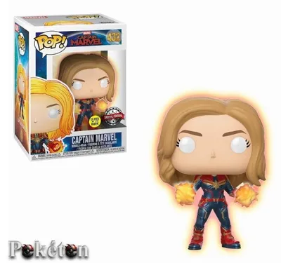 Produktbild von Funko Pop! Marvel: Captain Marvel - Captain marvel (Glow in the Dark) #432 Walmart Exclusive