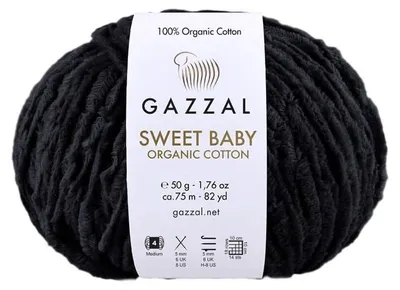 Produktbild von Gazzal Sweet Baby Organic Baumwolle 2603 Schwarz – GOTS, , 50g/75m