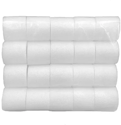 Productafbeelding van Dailygoods- Gordijnafstandhouders 20 stuks - 4,8 cm lengte - Schuimgordijnafstandhouders - Perfecte plooien - Geschikt voor gordijnroeden tot 35 mm - Elegante uitstraling - Gordijnsteunen