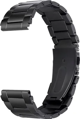 Produktbild von Strap-it Titanarmband - Kompatibel mit Fossil Gen 6Armband 42mm Fossil uhrenarmband Fossil ersatzarmband Uhren armband ersatz für Smartwatch 18mm Armband Schwarz18mm