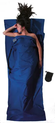 Immagine prodotto di COCOON TravelSheet cotone - Sacco a pelo da cabina, colore Cocoon:blu oltremare