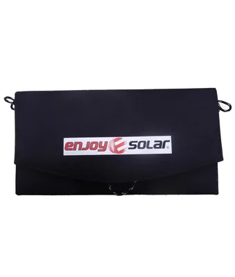 Produktbild von enjoy solar® faltbare Solartasche Monokristallin Panel 12W, 2 x 6W, 125mm Solarzellen, 0% MwSt.
