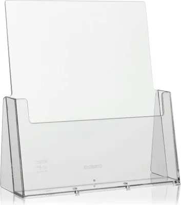 Productafbeelding van 5 stuks Taymar DIN A4 folderhouders, folderstandaards, transparante tafeldisplay