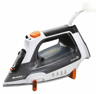 Zdjęcie produktu dla Ariete 6190/00, Żelazko suche i parowe, Ceramiczna płytka podeszwy Ultra Glide, 155 g/min, Szary, Czarny, 30 g/min, 0,32 l
