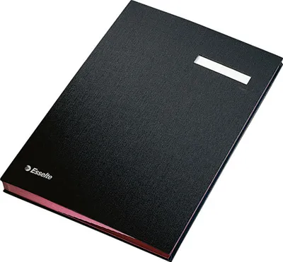 Produktbild von Esselte Unterschriftenmappe 621061 DIN A4 20Fächer Pappe PP schwarz