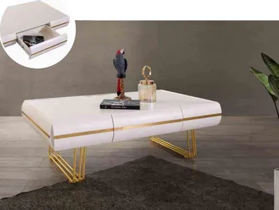 Immagine prodotto di Tavolino Tavolino da salotto Tavolini moderni oro bianco