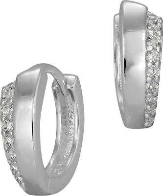 Immagine prodotto di Orecchini a cerchio SilberDream, 13 mm, color argento, in argento sterling, con zirconi, modello da donna, codice D2SDO397W