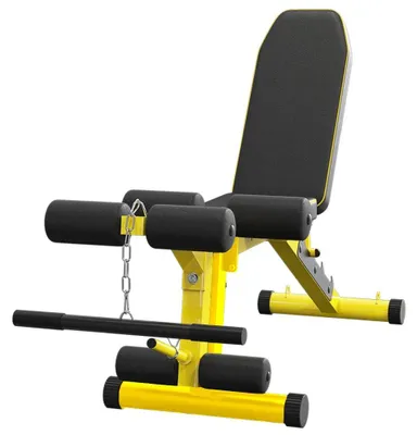 Immagine prodotto di Panca regolabile per esercizi di distensione, con supporto per le gambe, ideale per l'allenamento a casa