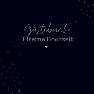 Produktbild von Gästebuch Eiserne Hochzeit- Gästebuch Blanko
