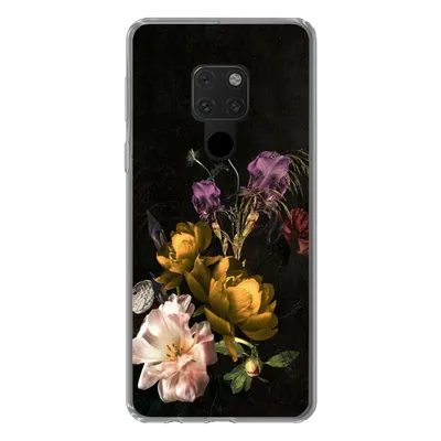 Produktbild von MuchoWow® Handyhülle Schutzhülle Hülle für Huawei P40 Lite Blumen - Muster - Pflanzen Silikon Softcase Handy Hülle - Handy