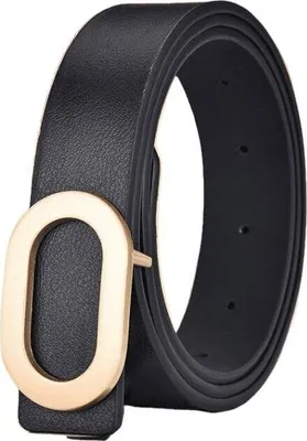 Produktbild von Ovaler Gürtel in Schwarz für Damen – Stilvoll & Elegant KP8291