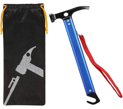 Productafbeelding van Zelthammer, 30 cm, aluminium, met haken en tas