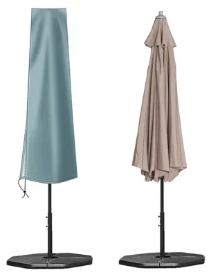 Obrázok produktu pre Ochranný obal na slnečník, vodotesný, priemer 200-250 cm, sivý, rozmer 170x27,5/33,5 cm