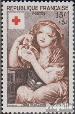Produktbild von Briefmarken Frankreich 1954 Mi 1033 postfrisch Rotes Kreuz