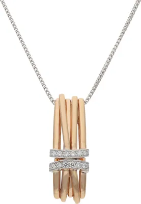 Produktbild von JuwelmaLux Anhänger 585/000 (14 Karat) Rotgold mit Brillanten JL34-02-0075