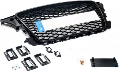 Immagine prodotto di Griglia del radiatore Griglia sportiva Griglia a nido d'ape Porta targa per Audi A3 S3 8P 04/2008-