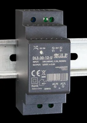 Zdjęcie produktu dla GLP DL3-30-12-U Zasilacz na szynę DIN 12 V/3 A
