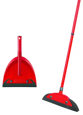 Produktbild von Vileda Superfeger Classic Besen mit 3-TLG Stiel und Kehrset